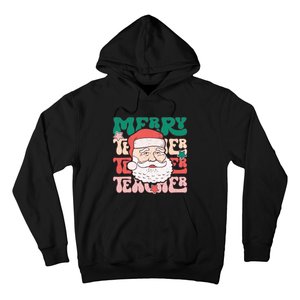 Merry Textured Santa Graphic Hoodie