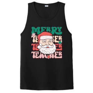 Merry Textured Santa Graphic PosiCharge Competitor Tank