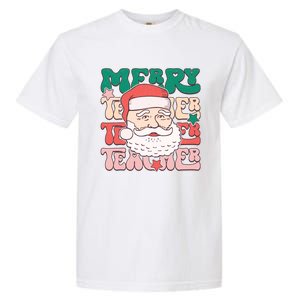 Merry Textured Santa Graphic Garment-Dyed Heavyweight T-Shirt