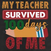 My Teacher Survived 100 Days Of Me Funny Student 100 Days Gift Adult Drive Performance Visor