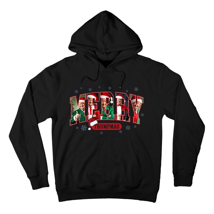 Merry Trumpmas Santa Trump Christmas Pajamas Funny Hoodie