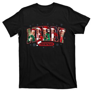 Merry Trumpmas Santa Trump Christmas Pajamas Funny T-Shirt