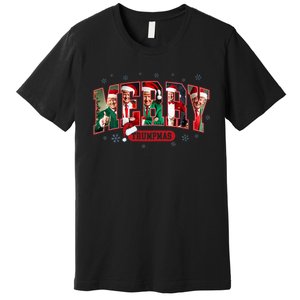 Merry Trumpmas Santa Trump Christmas Pajamas Funny Premium T-Shirt