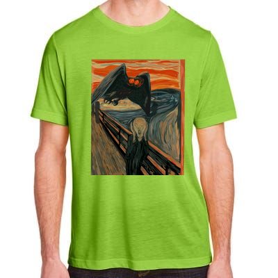 Mothman The Scream Mashup WV Cryptid Art Adult ChromaSoft Performance T-Shirt