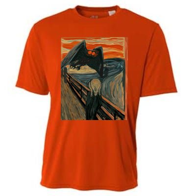 Mothman The Scream Mashup WV Cryptid Art Cooling Performance Crew T-Shirt