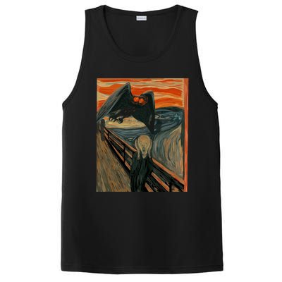 Mothman The Scream Mashup WV Cryptid Art PosiCharge Competitor Tank