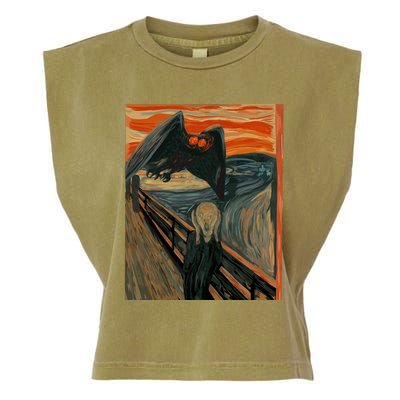 Mothman The Scream Mashup WV Cryptid Art Garment-Dyed Women's Muscle Tee