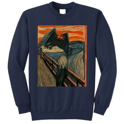 Mothman The Scream Mashup WV Cryptid Art Sweatshirt