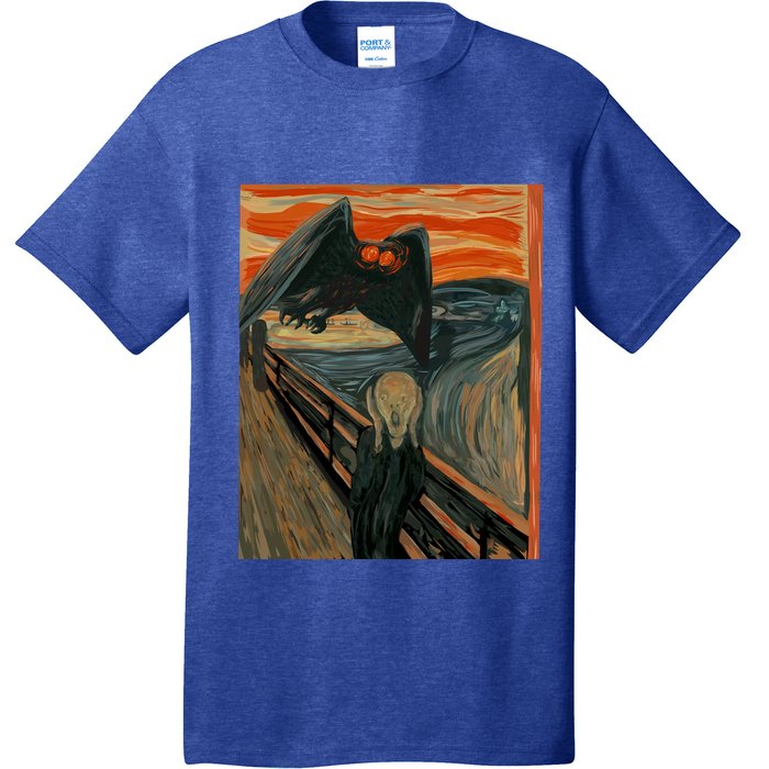 Mothman The Scream Mashup WV Cryptid Art T-Shirt