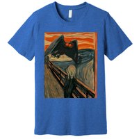 Mothman The Scream Mashup WV Cryptid Art Premium T-Shirt