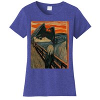 Mothman The Scream Mashup WV Cryptid Art Women's T-Shirt