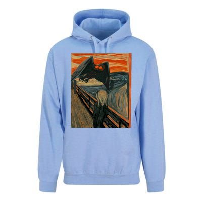 Mothman The Scream Mashup WV Cryptid Art Unisex Surf Hoodie