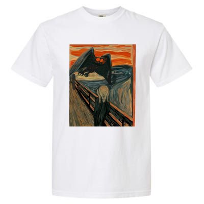 Mothman The Scream Mashup WV Cryptid Art Garment-Dyed Heavyweight T-Shirt