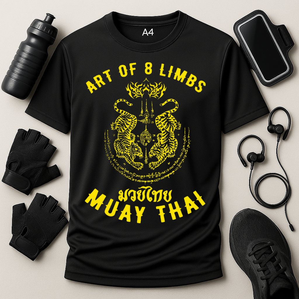 MMA Tiger Street fight Muay Thai Kickboxing  Cooling Performance Crew T-Shirt