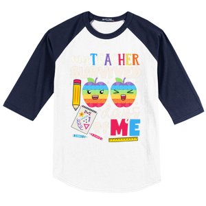 My Teacher Survived 100 Days Of Me In School Funny Students Gift Baseball Sleeve Shirt