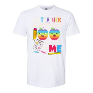 My Teacher Survived 100 Days Of Me In School Funny Students Gift Softstyle CVC T-Shirt