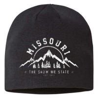 Missouri The Show Me State Est 1821 Vintage Mountains Gift Sustainable Beanie