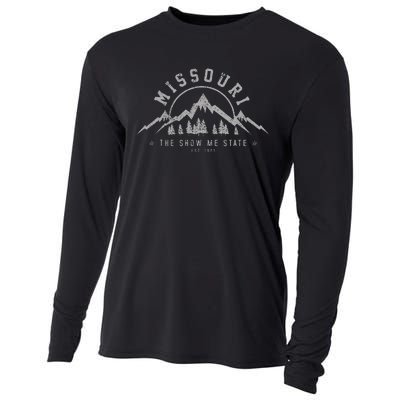 Missouri The Show Me State Usa America Souvenir Cooling Performance Long Sleeve Crew