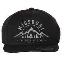 Missouri The Show Me State Usa America Souvenir Wool Snapback Cap