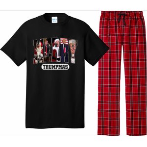 Merry Trumpmas Santa Trump Christmas Pajamas Funny Cool Gift Pajama Set