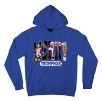 Merry Trumpmas Santa Trump Christmas Pajamas Funny Cool Gift Hoodie