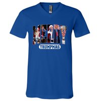 Merry Trumpmas Santa Trump Christmas Pajamas Funny Cool Gift V-Neck T-Shirt