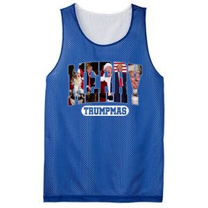 Merry Trumpmas Santa Trump Christmas Pajamas Funny Cool Gift Mesh Reversible Basketball Jersey Tank