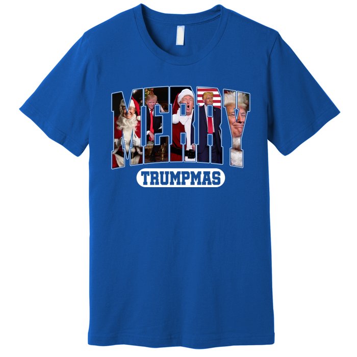 Merry Trumpmas Santa Trump Christmas Pajamas Funny Cool Gift Premium T-Shirt