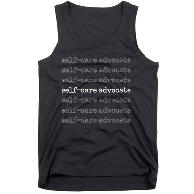 Mindfulness Therapists Selfcare Advocate Vneck Tank Top