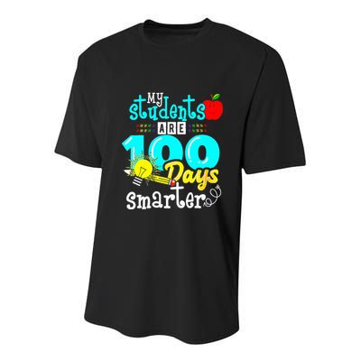 My Teacher Survived 100 Days Of Me Funny 100 Days Of School  Youth Performance Sprint T-Shirt