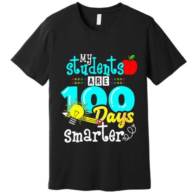 My Teacher Survived 100 Days Of Me Funny 100 Days Of School  Premium T-Shirt