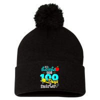 My Teacher Survived 100 Days Of Me Funny 100 Days Of School  Pom Pom 12in Knit Beanie