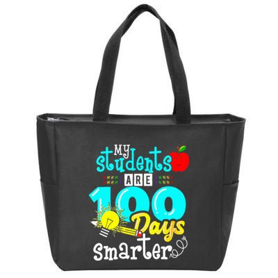 My Teacher Survived 100 Days Of Me Funny 100 Days Of School  Zip Tote Bag