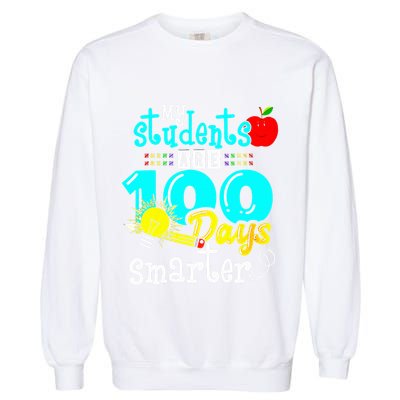My Teacher Survived 100 Days Of Me Funny 100 Days Of School  Garment-Dyed Sweatshirt
