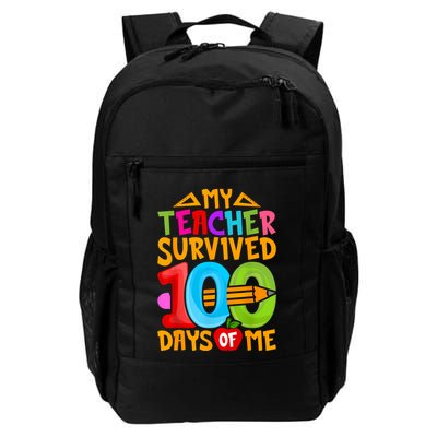 My Teacher Survived 100 Days Of Me Dab 100th Days Of School Daily Commute Backpack