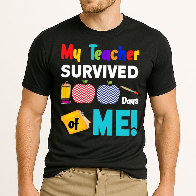 My Teacher Survived 100 Days Of Me Performance Shirt