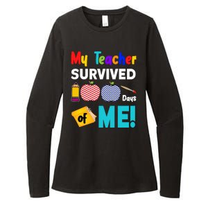 My Teacher Survived 100 Days Of Me Womens CVC Long Sleeve Shirt