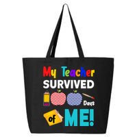 My Teacher Survived 100 Days Of Me 25L Jumbo Tote