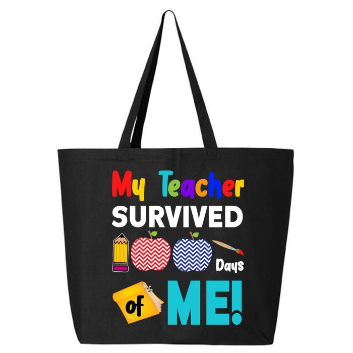 My Teacher Survived 100 Days Of Me 25L Jumbo Tote