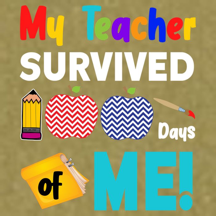 My Teacher Survived 100 Days Of Me Garment-Dyed Women's Muscle Tee