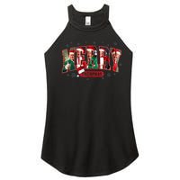 Merry Trumpmas Santa Trump Christmas Pajamas Funny Women's Perfect Tri Rocker Tank