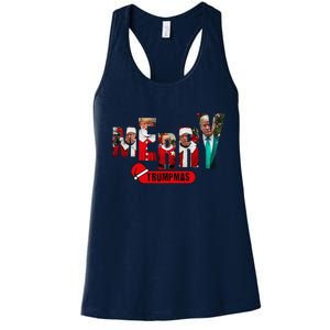 Merry Trumpmas Santa Trump Christmas Pajamas Humor Women's Racerback Tank