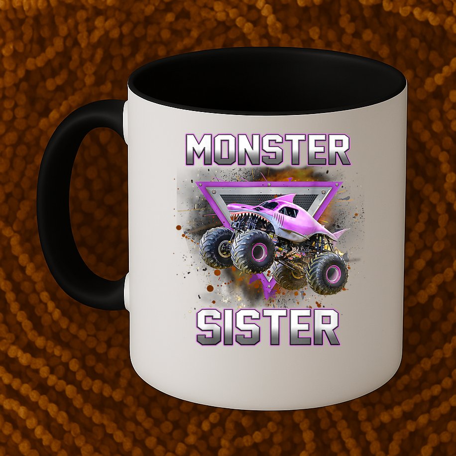 Monster Truck Sister Monster Truck Are My Jam Truck Mug