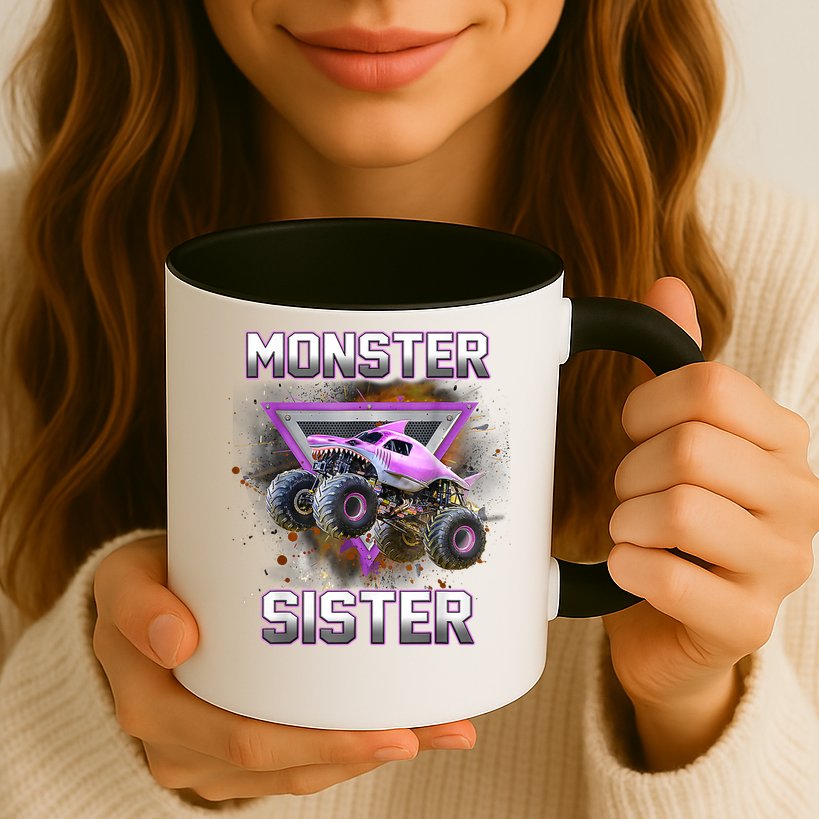 Monster Truck Sister Monster Truck Are My Jam Truck Mug