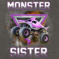 Monster Truck Sister Monster Truck Are My Jam Truck Cotton Canvas Backpack