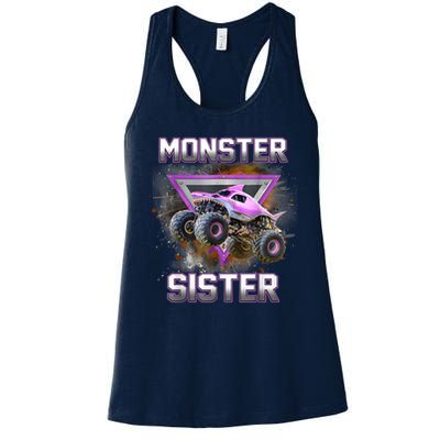 Monster Truck Sister Monster Truck Are My Jam Truck Womens Tank Top