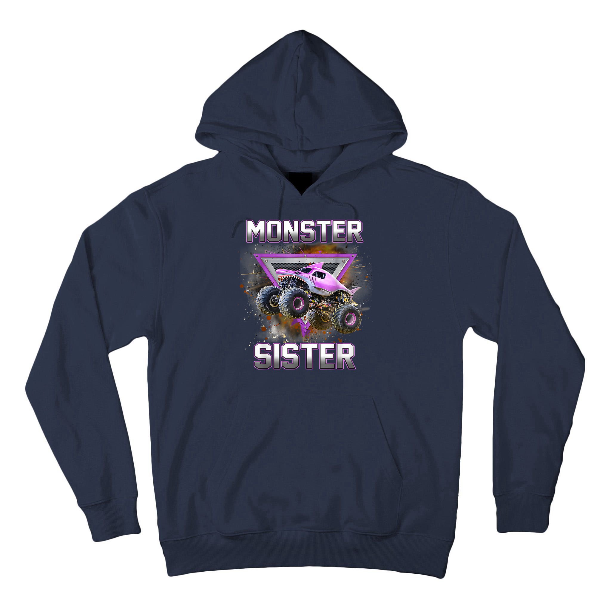 Monster Truck Sister Monster Truck Are My Jam Truck Tall Hoodie