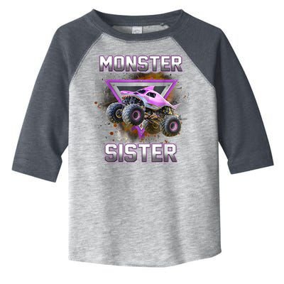 Monster Truck Sister Monster Truck Are My Jam Truck Toddler Fine Jersey T-Shirt
