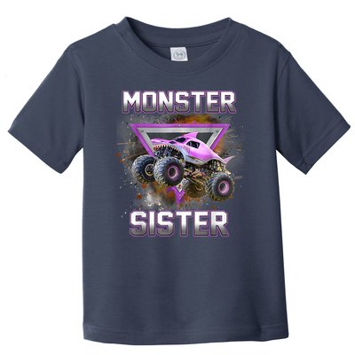 Monster Truck Sister Monster Truck Are My Jam Truck Toddler T-Shirt