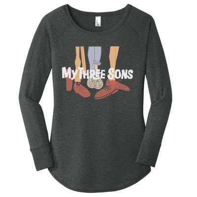 My Three Sons Shoes Retro Lover Gift Women's Perfect Tri Tunic Long Sleeve Shirt